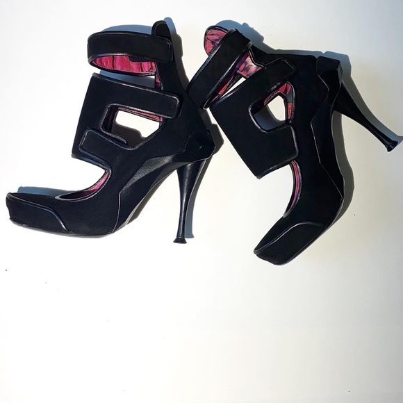 celine suede cage heels - Picture 1 of 3